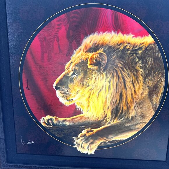 Adam Scott Rote Signed Lion Print "The Wild Ones II" Framed Giclée Art LE 2012 - Picture 4 of 11